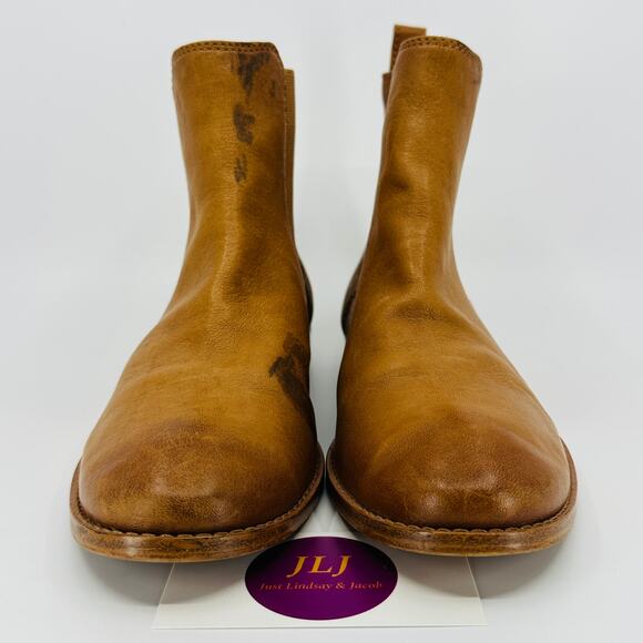 Frye Women's Anna Camel Leather Pull On Chelsea Ankle Boots 3479259-CAM Size 7.5 - Picture 2 of 11